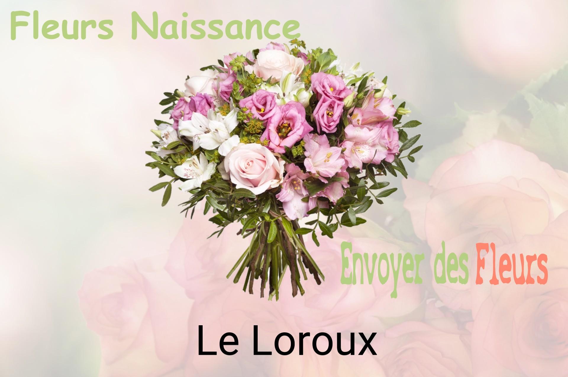 Bouquet de fleurs de naissance livré à Le Loroux